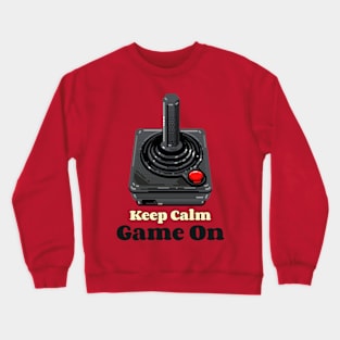 Keep Calm and Game On Joystick Crewneck Sweatshirt